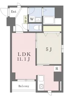 ミリアビタNo.39【8階】の間取り