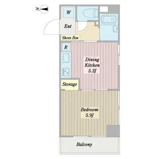 アストライア【2階】の間取り