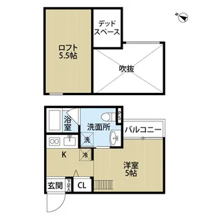 キューブ【1階】の間取り