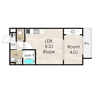 Tio Ruhe【2階】の間取り