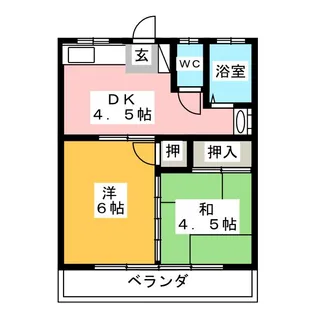 コーポ井上【1階】の間取り