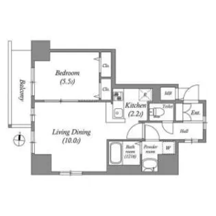N-stage両国【9階】の間取り