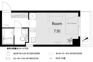 セントヒルズ西新宿【9階】の間取り