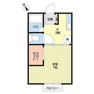 シティハイムチャンテ【1階】の間取り