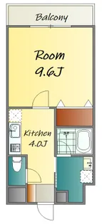 アンフィニ河原町【3階】の間取り