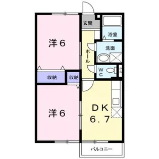 ハイツビレッジコート【1階】の間取り