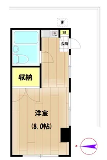 磯部アパート【1階】の間取り