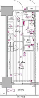 ガーラ・グランディ池袋II【14階】の間取り