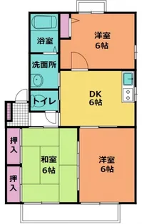 ディアスミドリA【2階】の間取り