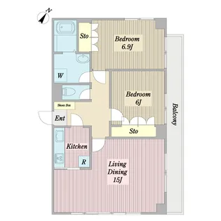 サクシード上池台【3階】の間取り