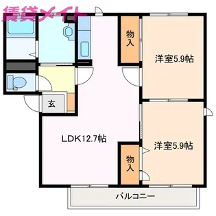 フィールドタウン C棟【2階】の間取り