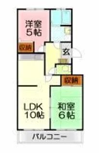 第2レヂデンスISHII【3階】の間取り