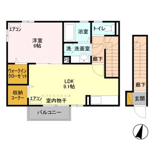 プラシードII【2階】の間取り