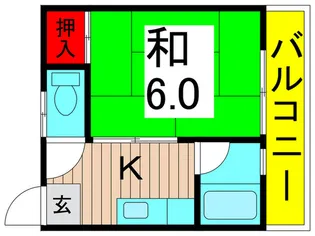 コーポリキ【2階】の間取り