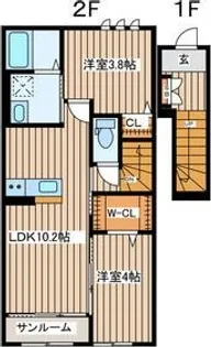 エクセランメゾン【2階】の間取り