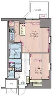 プレジオ本町【3階】の間取り
