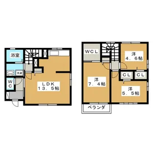 セレーノ A棟【1階】の間取り