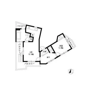 Win駒場 ウィン駒場【5階】の間取り