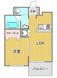 VINCENTE船場【5階】の間取り