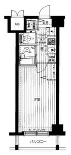 トーシンフェニックス上野毛【6階】の間取り