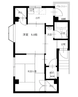 コーポひまわり【3階】の間取り