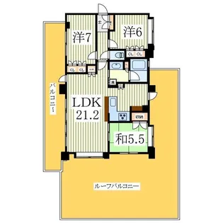 レーベンハイム柏【9階】の間取り
