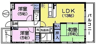 グリーンハイツA棟【1階】の間取り