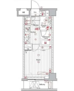 PREMIUM CUBE広尾【6階】の間取り