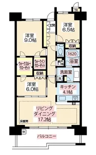 プラウド新浦安パームコート【定期借家契約】【5階】の間取り