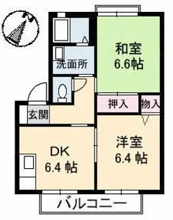 サングランデ【1階】の間取り
