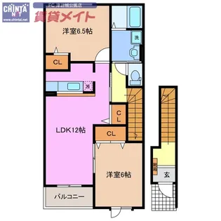 ユ-トピア・ナミ【2階】の間取り