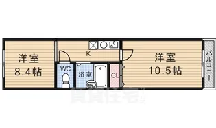 リバーサイド墨染【2階】の間取り