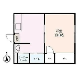 第二実方ハイツ【2階】の間取り