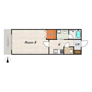 クレドール洛南legend(レジェンド)【4階】の間取り