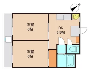 アオイハイツ【2階】の間取り