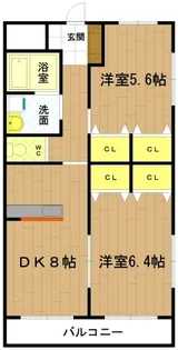 マエストロ伊勢【3階】の間取り