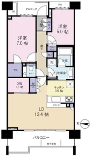 ドレッセ久我山【2階】の間取り