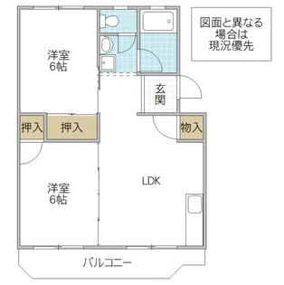 金町マンション【2階】の間取り