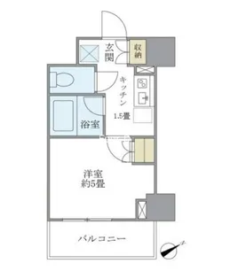 Brillia日本橋茅場町【6階】の間取り