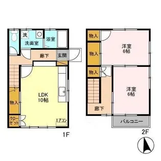 ドリームハイツ スズキ 1・2・3・5の間取り