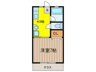 サンテラス壱番館【1階】の間取り
