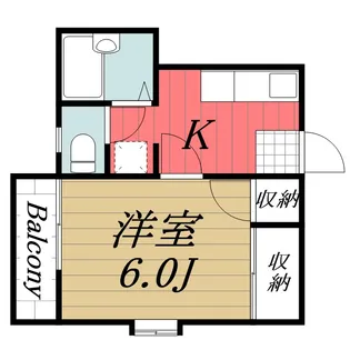 コーポいなり【2階】の間取り