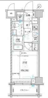 レアライズ立川【6階】の間取り