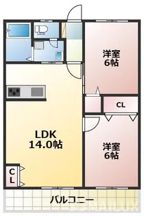 グラッドライフ【2階】の間取り