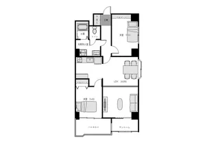 パルティール成和【6階】の間取り