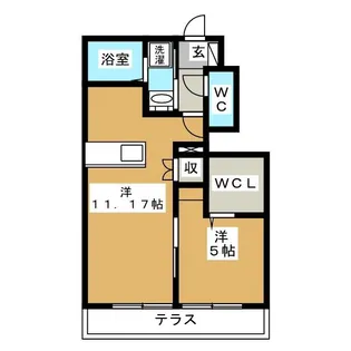 CIEL BLEU【1階】の間取り