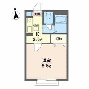 エデル桜木【1階】の間取り