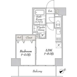 リテラス浅草橋イースト【5階】の間取り