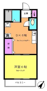 ヴィラブランカ【2階】の間取り