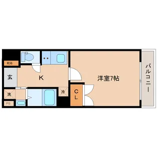 ピュアステージ八幡【4階】の間取り